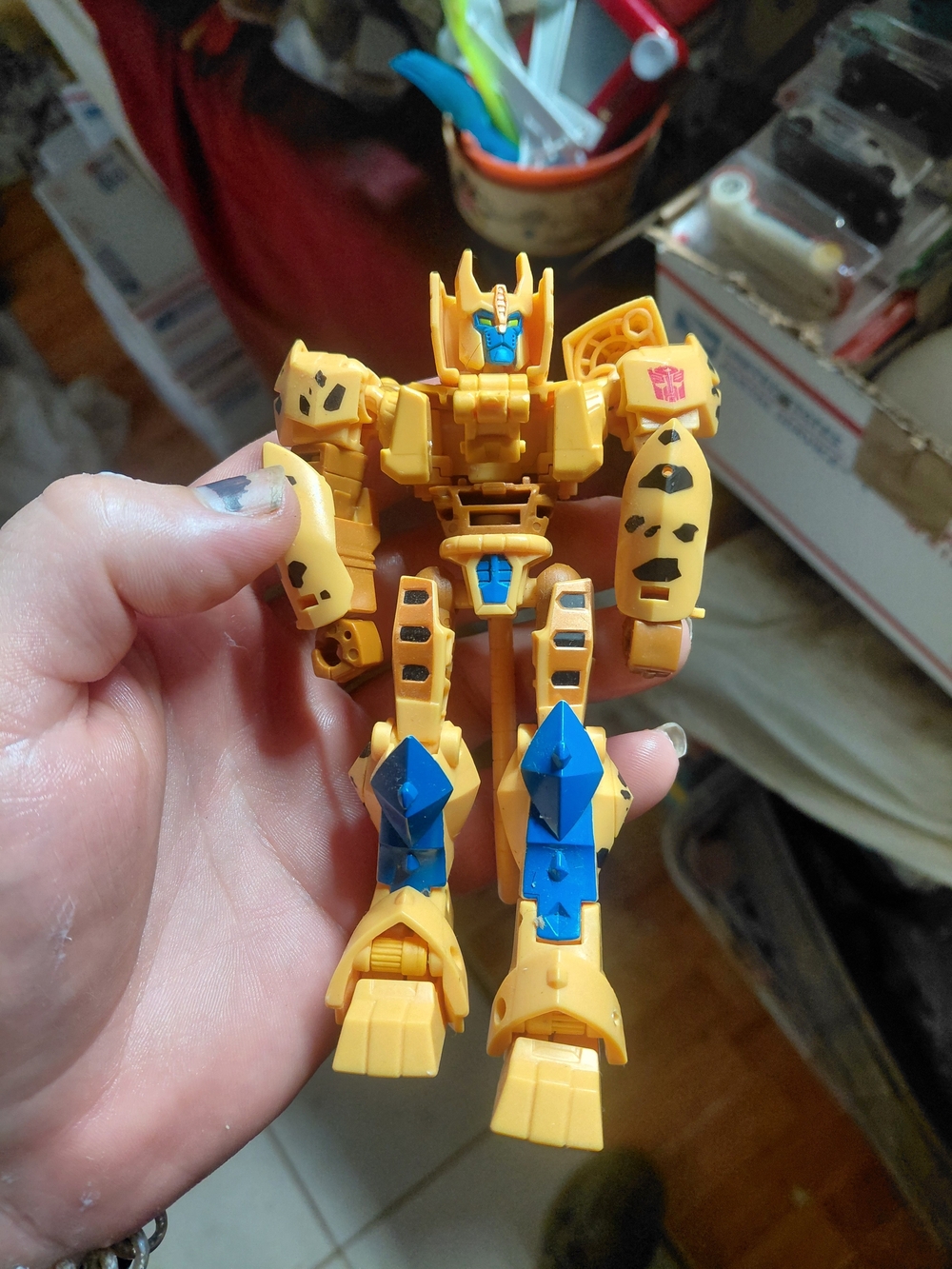 Transformers Cyberverse Adventures Deluxe Cheetor Transforming Action Figure